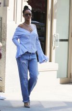 RIHANNA Out in West Village in New York 08/26/2016