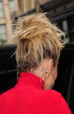 RITA ORA All in Red Leaves Her Apartment in NewYork 10/08/2016