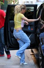 RITA ORA in Ripped Jeans Out in New York 08/03/2016
