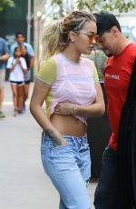 RITA ORA in Ripped Jeans Out in New York 08/03/2016