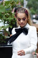 RITA ORA Leaves Her Apartment in New York 08/02/2016