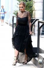 RITA ORA Leaves Her Hotel in New York 08/17/2016