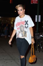 RITA ORA Night Out in New York 08/08/2016
