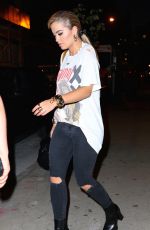 RITA ORA Night Out in New York 08/08/2016