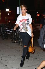 RITA ORA Night Out in New York 08/08/2016