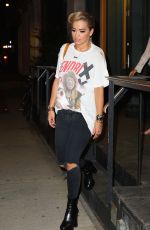 RITA ORA Night Out in New York 08/08/2016