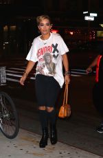 RITA ORA Night Out in New York 08/08/2016