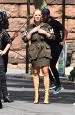 RITA ORA on the Set of America