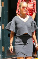 RITA ORA Out in New York 08/04/2016