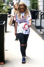 RITA ORA Out in New York 08/16/2016