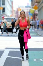 RITA ORA Rding a Bike Out in New York 08/03/2016