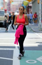 RITA ORA Rding a Bike Out in New York 08/03/2016