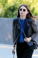 ROONEY MARA Out with Her Dog in New York 08/17/2016