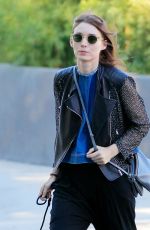 ROONEY MARA Out with Her Dog in New York 08/17/2016