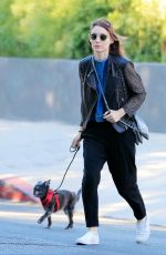 ROONEY MARA Out with Her Dog in New York 08/17/2016
