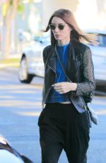 ROONEY MARA Out with Her Dog in New York 08/17/2016