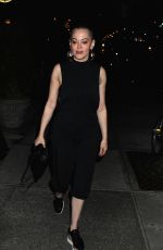 ROSE MCGOWAN Leaves Bowery Hotel in New York 08/29/2016