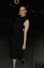 ROSE MCGOWAN Leaves Bowery Hotel in New York 08/29/2016