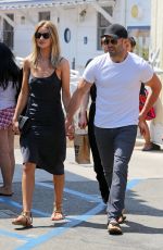 ROSIE HUNTINGTON-WHITELEY and Jason Statham at Malibu Farm Cafe 07/31/2016