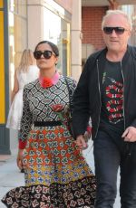 SALMA HAYEK Out and About in Beverly Hills 08/29/2016
