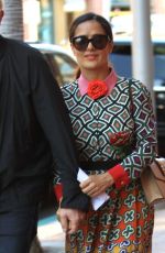 SALMA HAYEK Out and About in Beverly Hills 08/29/2016