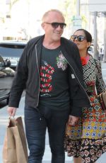 SALMA HAYEK Out and About in Beverly Hills 08/29/2016