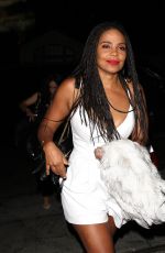SANAA LATHAN Night Out in West Hollywood 08/21/2016