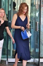 SARAH GADON Leaves Global Morning Show Studios in Toronto 08/04/2016