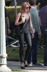 SARAH HYLAND on the Set of 