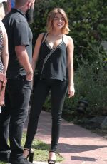 SARAH HYLAND on the Set of 