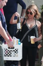 SARAH HYLAND on the Set of 