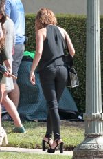 SARAH HYLAND on the Set of 