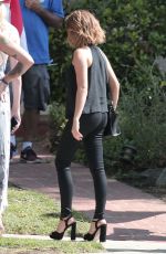 SARAH HYLAND on the Set of 