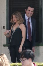 SARAH HYLAND on the Set of 