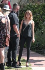 SARAH HYLAND on the Set of 