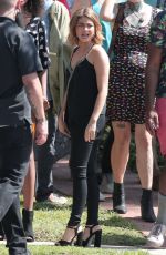 SARAH HYLAND on the Set of 