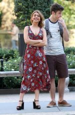 SARAH HYLAND on the Set of 