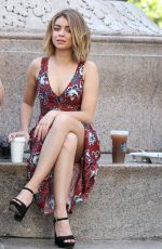 SARAH HYLAND on the Set of 