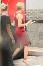SCARLETT JOHANSSON on the Set of 