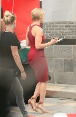 SCARLETT JOHANSSON on the Set of 