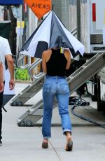 SCARLETT JOHANSSON on the Set of 