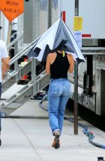 SCARLETT JOHANSSON on the Set of 