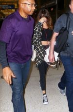 SELENA GOMEZ at Los Angeles International Airport 08/14/2016