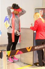 SERENA WILLIAMS Gets Ready to Return Home from Rio De Janeiro 08/10/2016