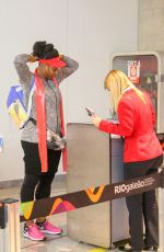 SERENA WILLIAMS Gets Ready to Return Home from Rio De Janeiro 08/10/2016
