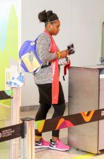 SERENA WILLIAMS Gets Ready to Return Home from Rio De Janeiro 08/10/2016