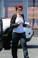 SHARON OSBOURNE Out with Her Dog in Beverly Hills 08/08/2016