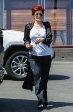 SHARON OSBOURNE Out with Her Dog in Beverly Hills 08/08/2016