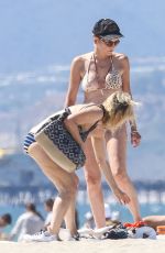 SHARON STONE in Bikini at a Beach in Venice 08/12/2016