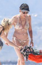 SHARON STONE in Bikini at a Beach in Venice 08/12/2016